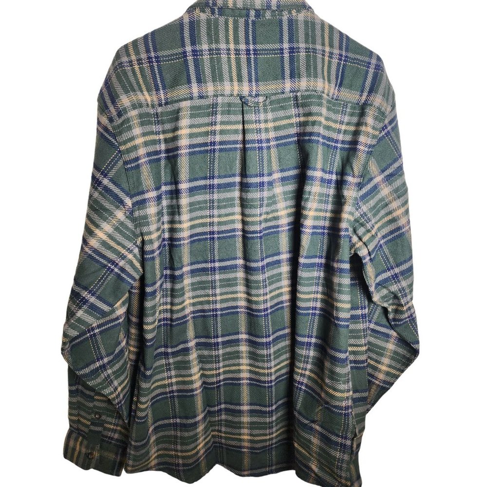 New with tags Woolrich Men's Brawny Flannel Green SZ XL - Picture 6 of 9